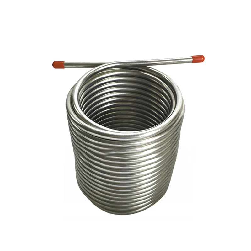 

50'(15.2M） X 5/16" （8mm）Cooling Coil For Jockey Box Stainless Steel Chiller Homebrew Kegging Heat Exchanger