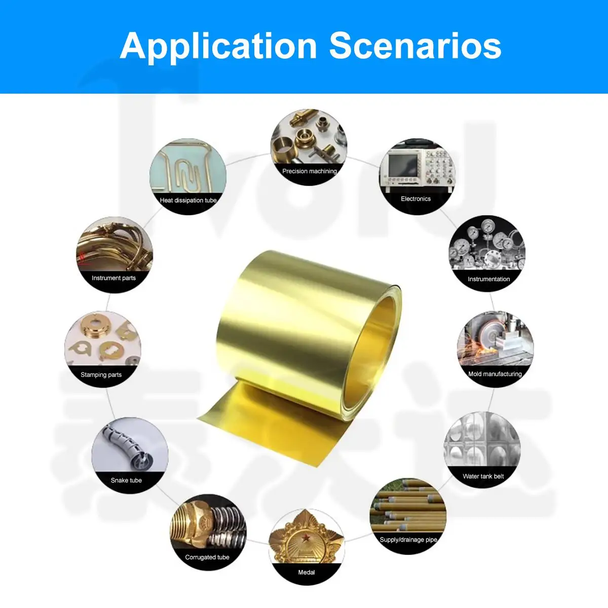 1Meter Brass Foil Brass Strip Sheet Thickness 0.01-1mm Width 5-300 mm Brass skin Brass Metal Thin Sheet Foil Plate