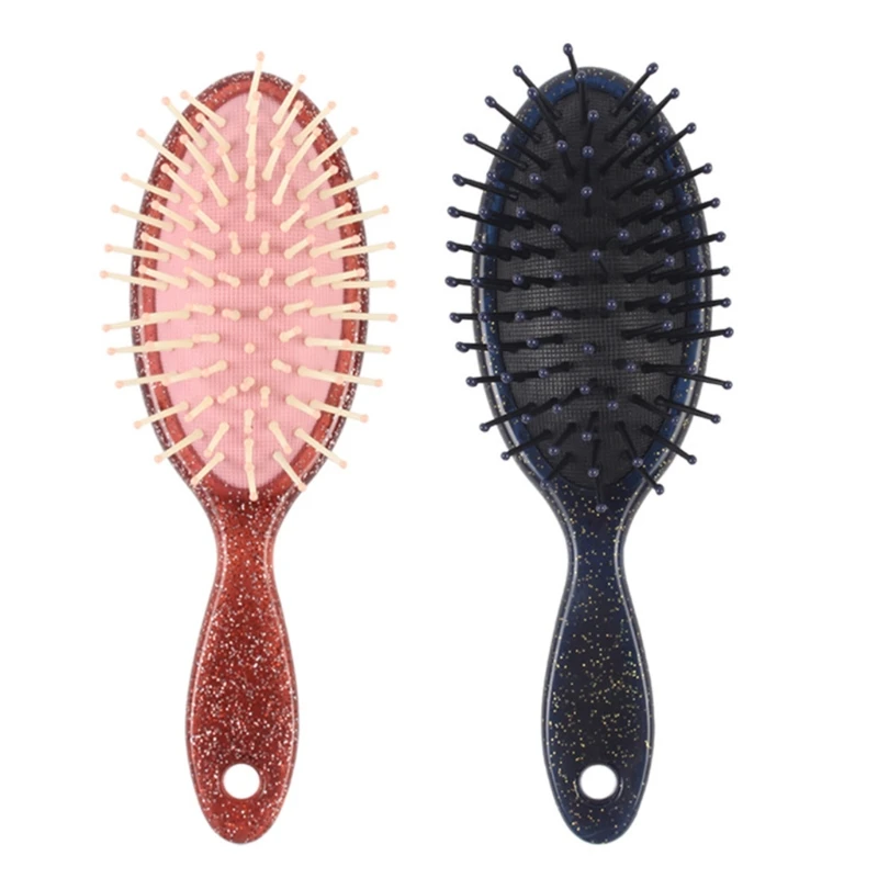 652F Professional Paddle แปรงผม Detangling Hairbrush นวดหนังศีรษะจัดแต่งทรงผมเครื่องมือสำหรับผู้หญิงผู้ชายตรง Curly