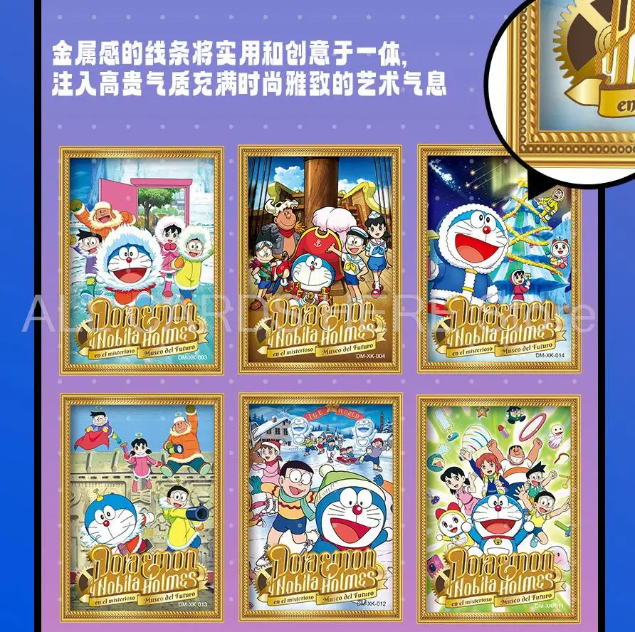 New Doraemon Cards for Children Hayao Miyazaki SpongeBob Fairy Tale World TCG Playing Game Rare Card Figures Family Table Toys