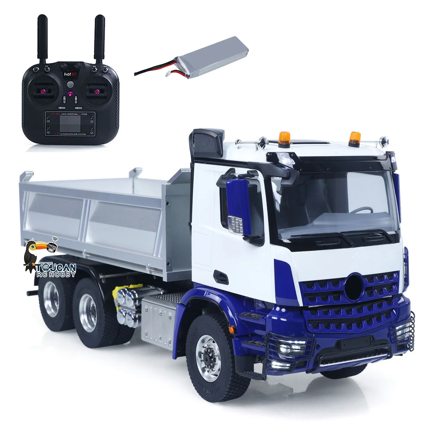 

1/14 6x6 металлическое шасси, коробка передач, радиоуправляемый гидравлический самосвал 3348, радиоуправляемый самосвал, дифференциал, свет, звук, радио, игрушка для мальчиков