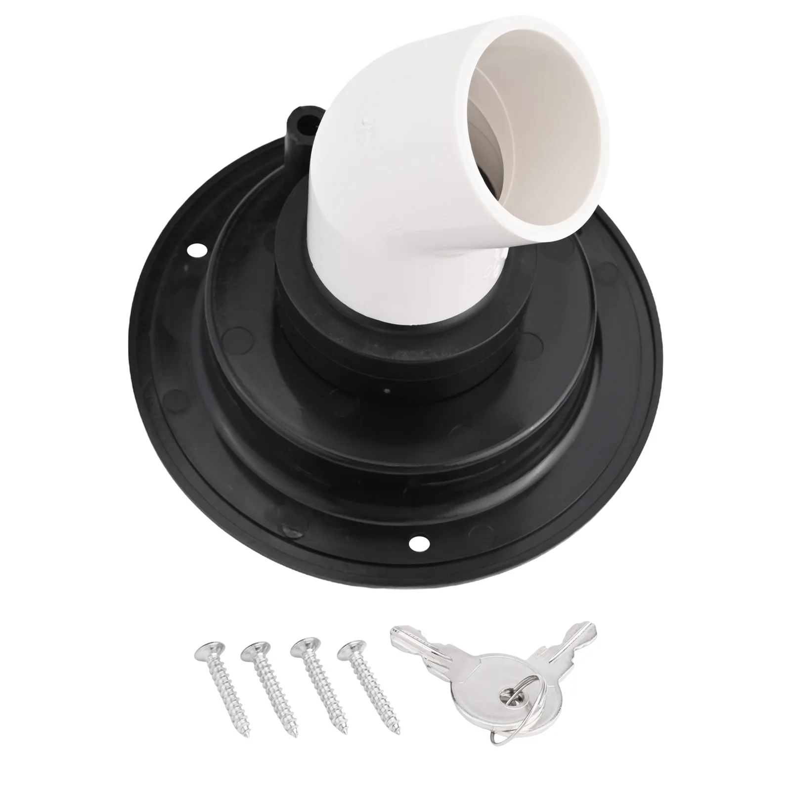 Gravity Fresh Water Fill Hatch Inlet Filter Lockable For RV Boat for camper Trailer Gravity Fill Spout Replace Car Accessories