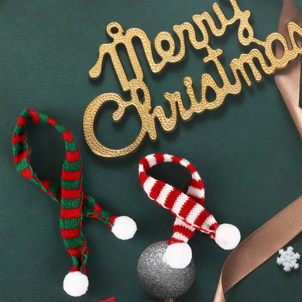 Miniaturowa apaszka na szyję 1:12 Ubranka dla lalek Miękka zabawa w udawanie Mini Świąteczne kapelusze dla lalek Symulacja czapki Zimowe akcesoria dla lalek Święta