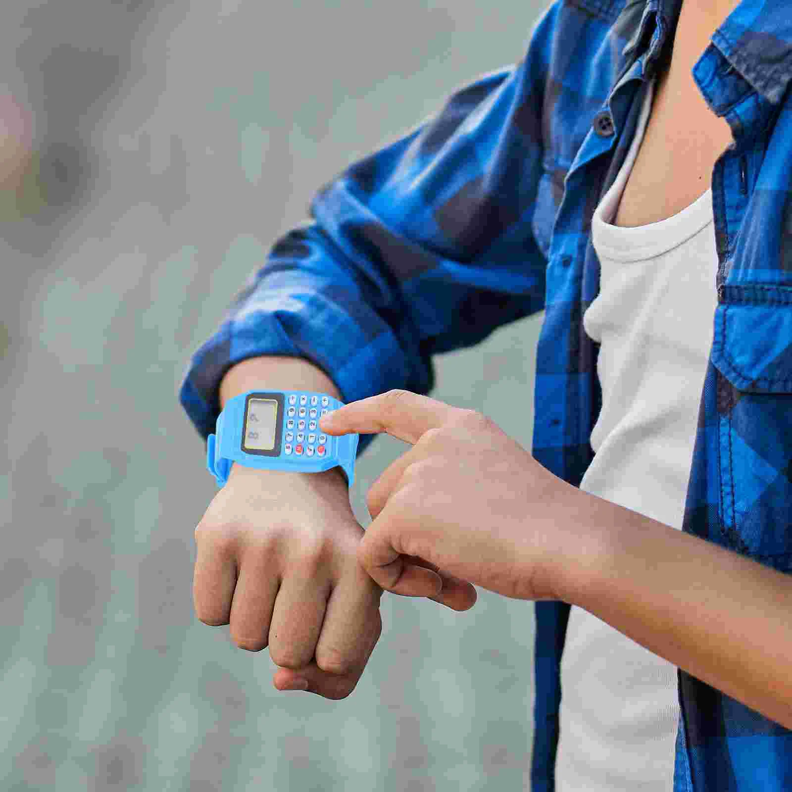 2 pièces calculatrice montre-bracelet calcul pour enfants enfants montres Portable enfant en bas âge numérique