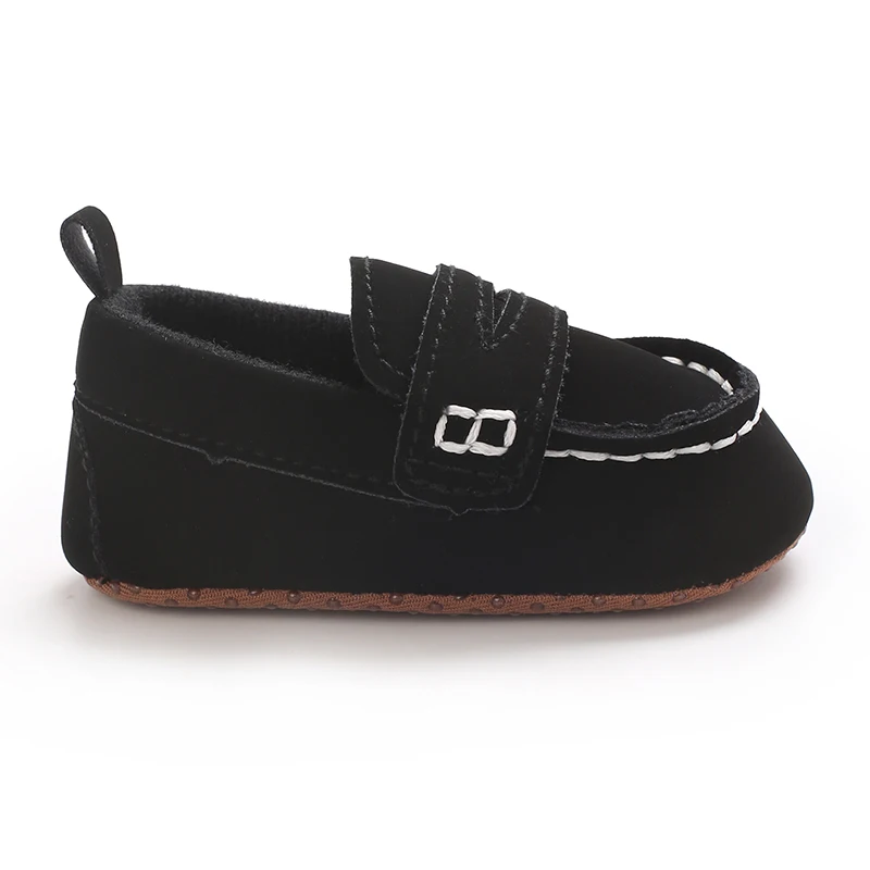 Einfarbige, lässige Baby-Wanderschuhe mit weicher Sohle, geeignet für Säuglinge und Kleinkinder im Alter von 0–1 Jahren, Bohnenschuhe und Vorfußschuhe – Detail 14