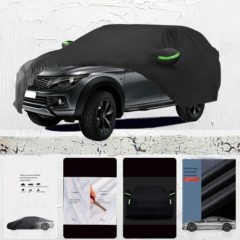 For Fiat-Fullback Auto Anti snow Anti dust Anti-uv Anti peeling paint And Anti Rainwater 210t car cover Car cover protection