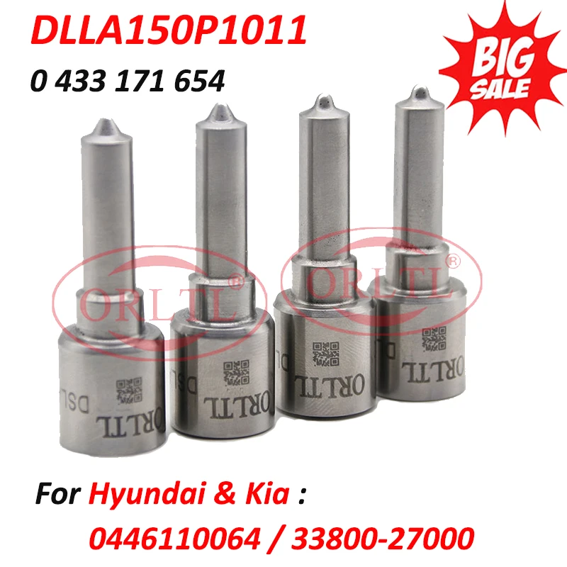 

DLLA150P1011 (0433171654) Common Rail Injector Nozzle DLLA 150 P 1011 For HYUNDAI 0445110064,33800-27000,0445110731,0445110101