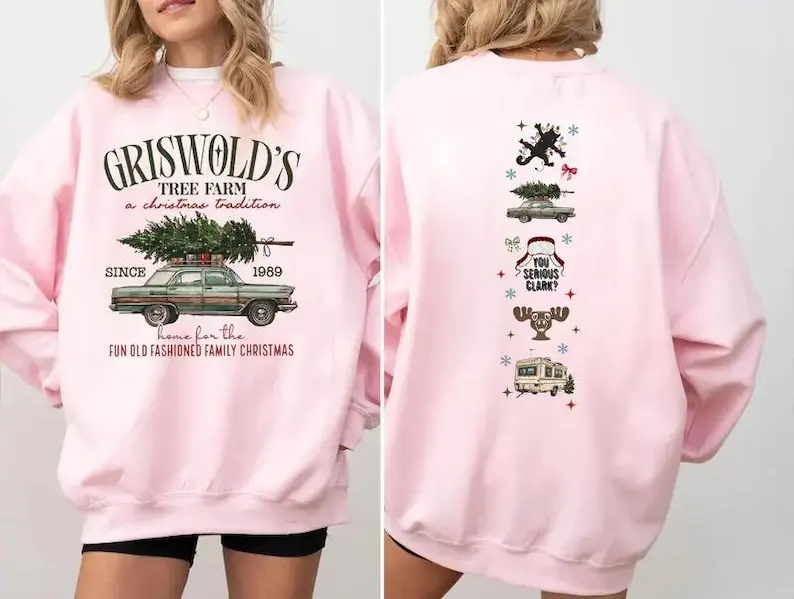 Grisworld 2 lados You Serious Clark sudadera película navideña Es una belleza Clark chándal todo fósforo manga larga nueva llegada