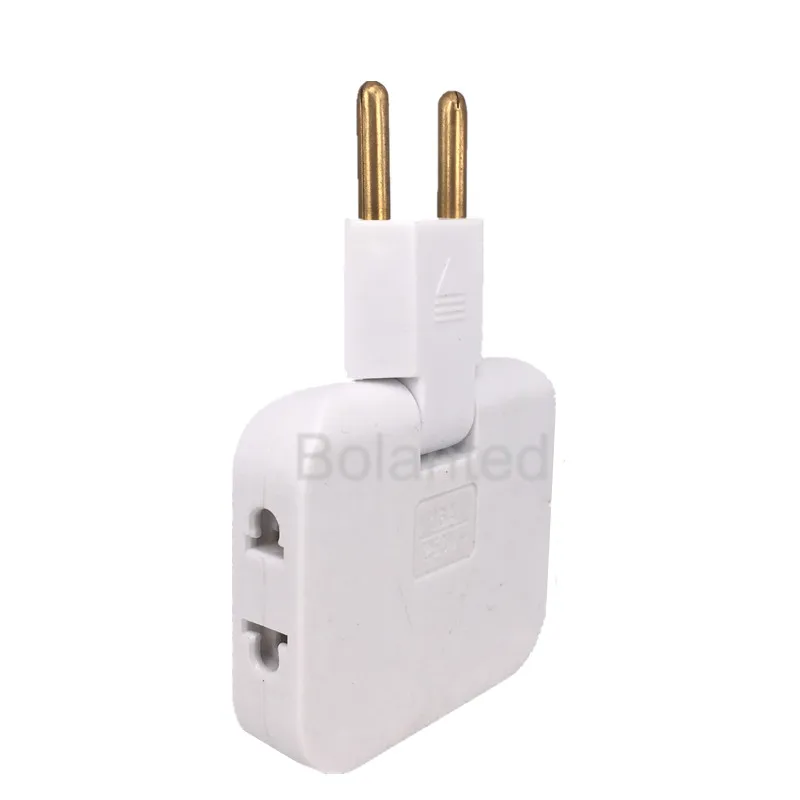 EU-Stecker, 3 AC-Steckdosenleisten, Multiprise 1, umwandelbare 3-Verlängerungs-Steckdose 180 °   AC-Adapter mit rotierender Erfüllungssteckdose