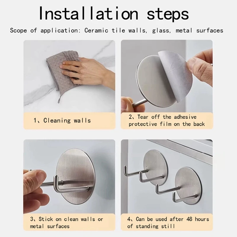 M14K-2Pc Koffie Filterhouder Houder Muurbevestiging, Zelfklevende Espresso Filterhouder Rack Voor 51/53/58Mm Filterhouder