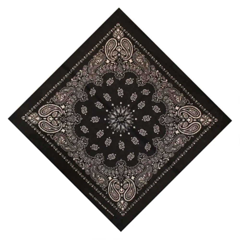 Foulard de Tête Paisley Unisexe, Bandana, Sangle de Cheval, Hip Hop, Cou, en Coton, Accessoires, 1 Pièce