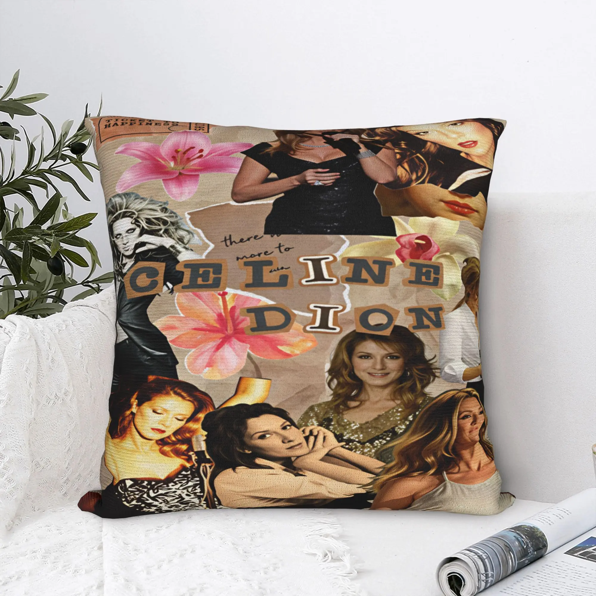 Celines Dions Paris 2026 Pillow Cover  Funny Pillow Case For Wedding Party Home Decor Soft Pillowcases Gift