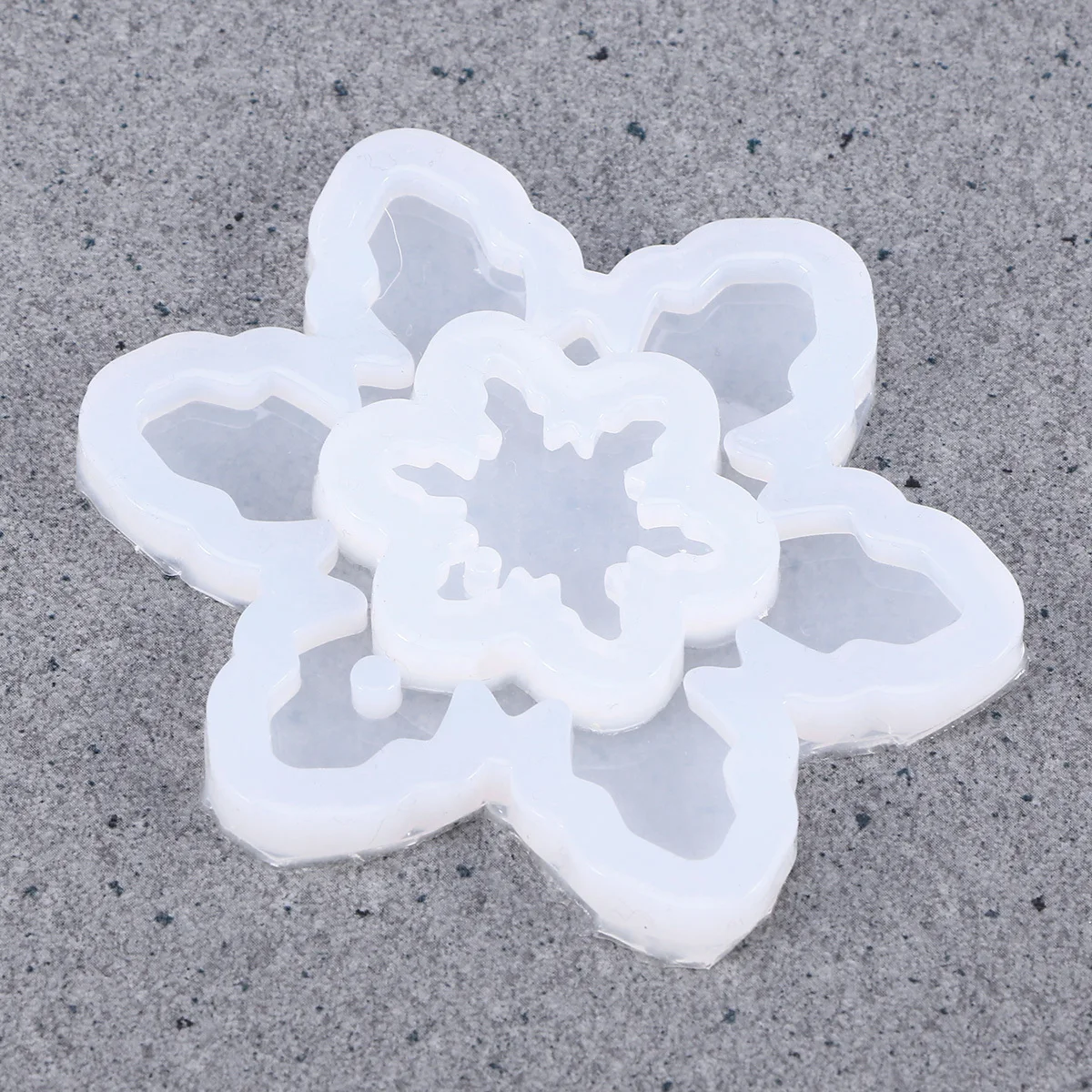 6Pcs Christmas Snowflake Silicone Molds for Jewelry Making Pendant Necklace DIY Crafts Christmas Silicone Molds