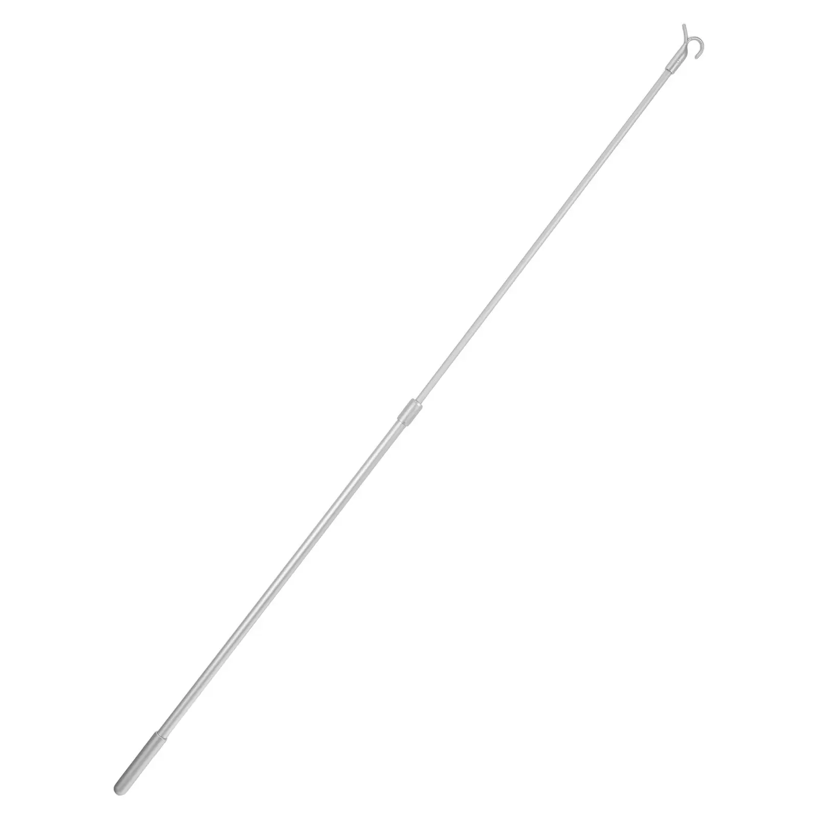 Telescopic Clothes Hanger Hook Pole 32 Inch Adjustable Aluminum Alloy Blind Pull Rod for Cordless Window Shades Roller Blinds