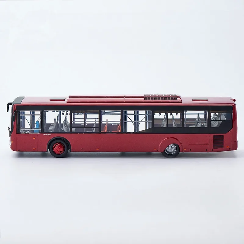 本物の1:42スケール ユートンZK6128低床型コレクターズシティバスミニチュア、ディスプレイ、ギフト、またはコレクション用のリアルなシミュレーションバス玩具