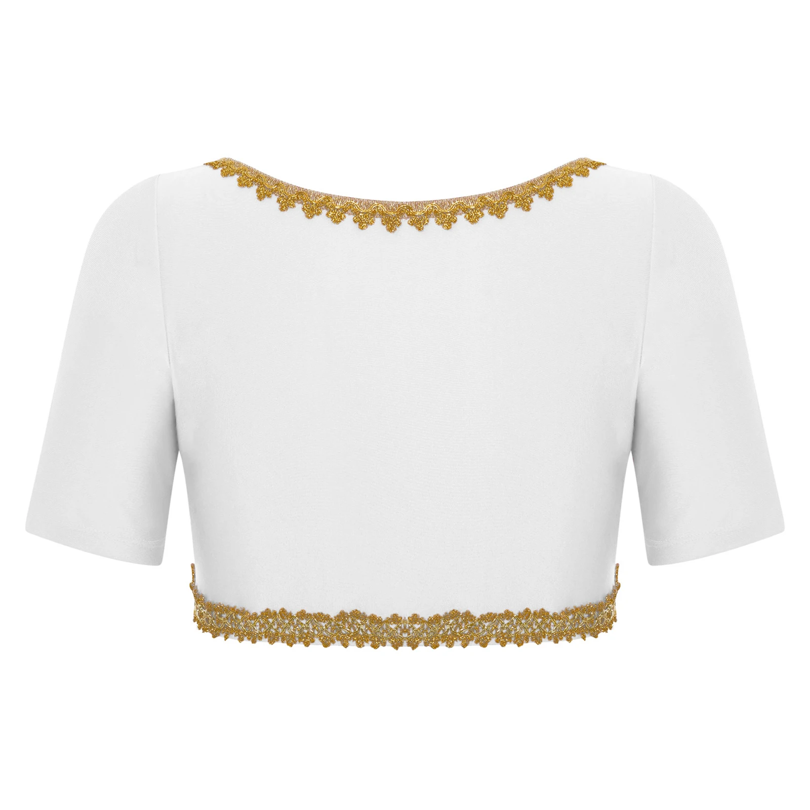 Krótki top do tańca brzucha damski stylowy cekinowy mini top do indyjskiego arabskiego tradycyjnego tańca kostiumy