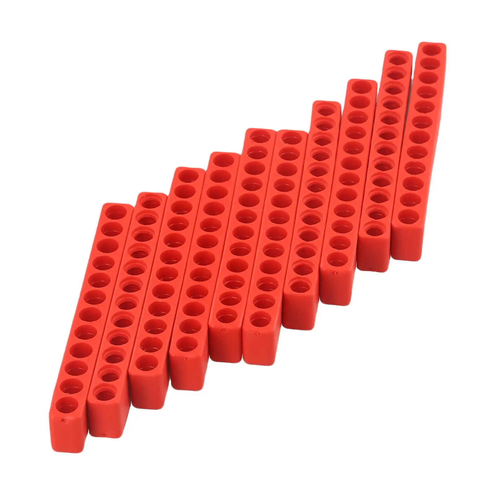 

12 Holes Bit Storage Strip Screwdriver Hexagon Handle Card Holder Wind-Head Soft Rubber Strip Socket Cone Cylinder Gauge