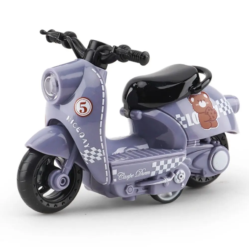 Miniatur-Motorradmodell aus Legierung, Diecast-Inertia-Simulationsmotorrad, Rückzieh-Motorrad aus Legierung für Jungen und Kinder