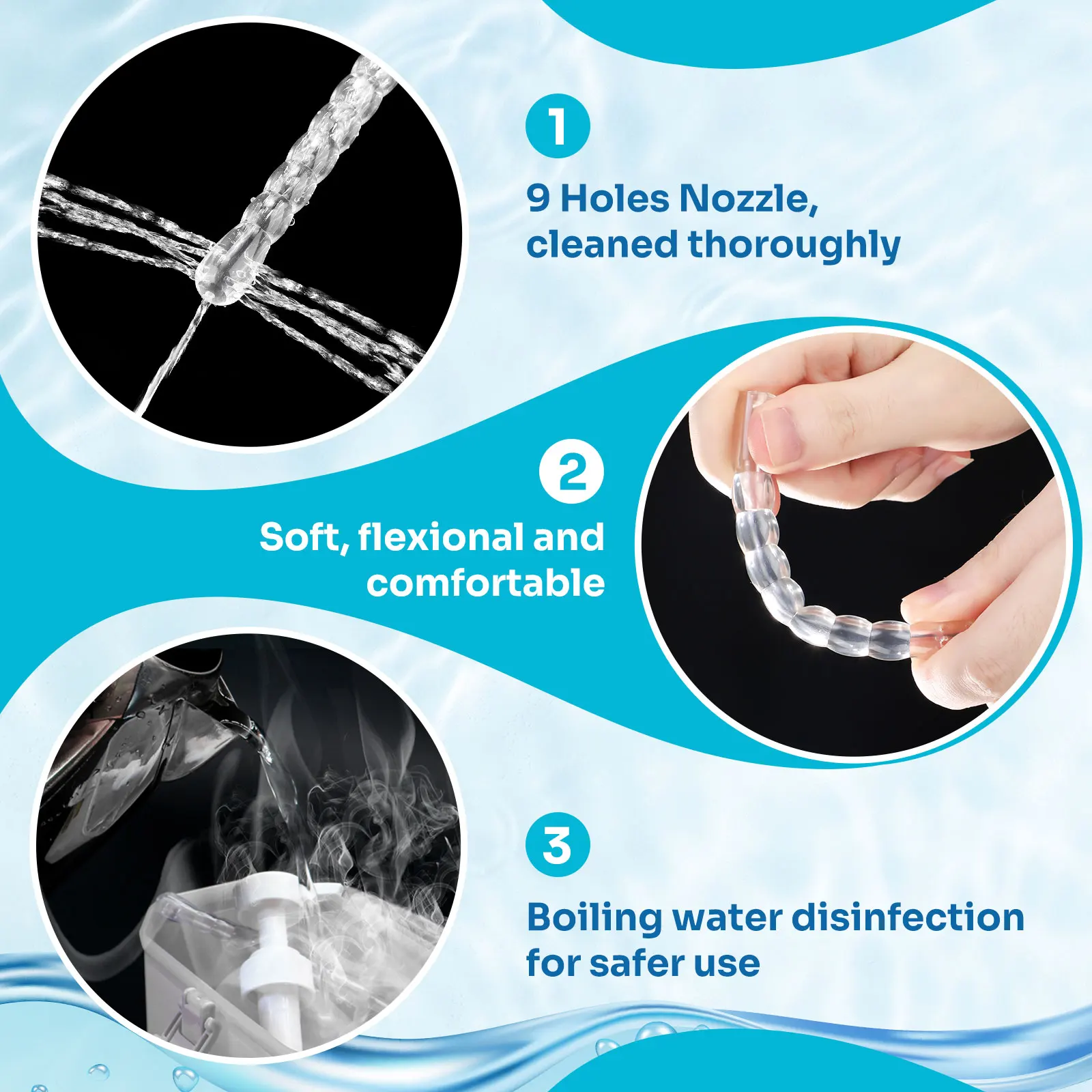 مجموعة حقنة شرجية 300 مللي زجاجة حقنة شرجية قابلة لإعادة الاستخدام لتنظيف الدش وغسل النظافة الخاصة جهاز تنظيف مضاد للتدفق الخلفي