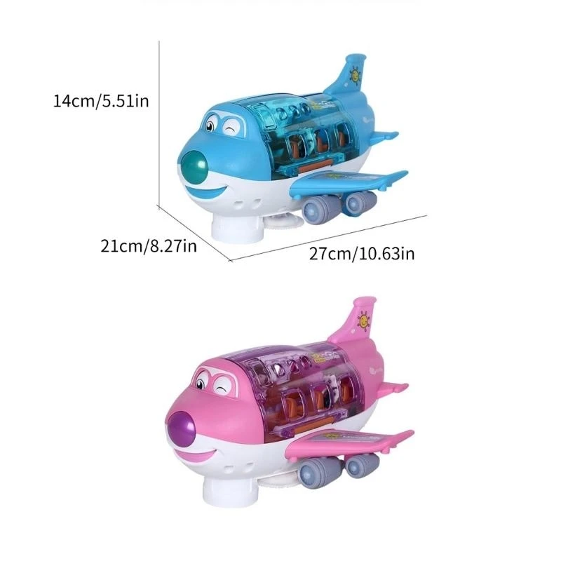 Máy bay Vị trí chơi xe với âm thanh Đèn máy bay vận chuyển khổng lồ cho bé trai