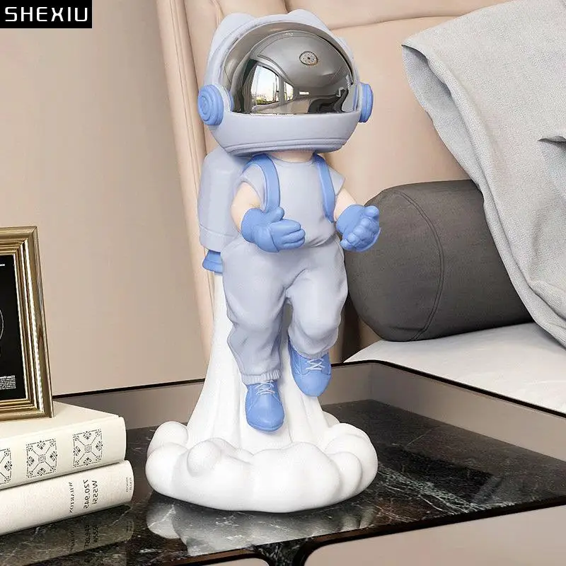 

Jetpack Astronaut Sculpture Desk Decoration Ornaments Cosmonaut Statue Resin Crafts Modern Home Decor Artwork Room Aesthetics