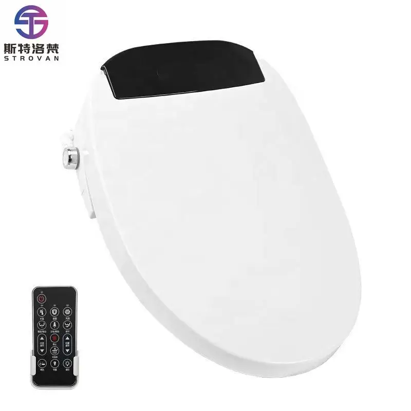 

ZXHK Wholesale Elongated Closed Front Automatic Opening Electric Heated Bidet Toilet Seat with Remote Control Plastic Material