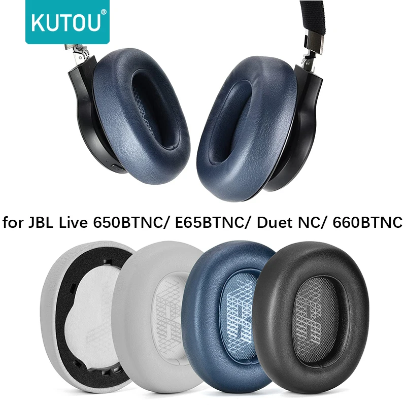 KUTOU Earpads Ear Cushion Pads For JBL Lifestyle E65BTNC Live 650BTNC Live 660BTNC Duet NC Headphones Replacement Accessories