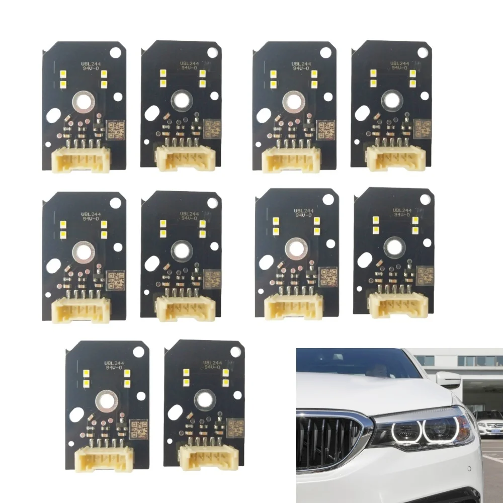 

Wholesale White Angel Eye DRL Boards For 2017 BMW G30 G31 F90 M5 LED Headlight Non-Adaptive Daytime Driving light 63117214934