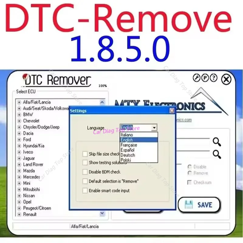 Good price ECU adjustment software 2025 For Download MTX DTC Remover 1.8.5.0 with Keygen Full Unlimited Software for Window 7