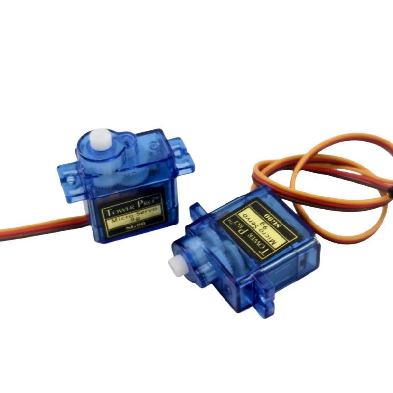 2PC SG90 Micro Servo Motor Set 9g 90/180 Degree Plastic Mount for RC Car Airplane Arduino UNO DIY Kit without Metal Gear