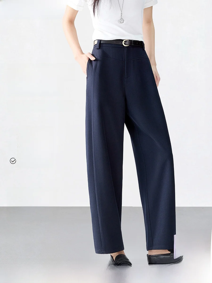 

Женские повседневные брюки прямого кроя Mehemeay 2026 с новым дизайном и разрезами, утягивающие, модные, весенние, больших размеров