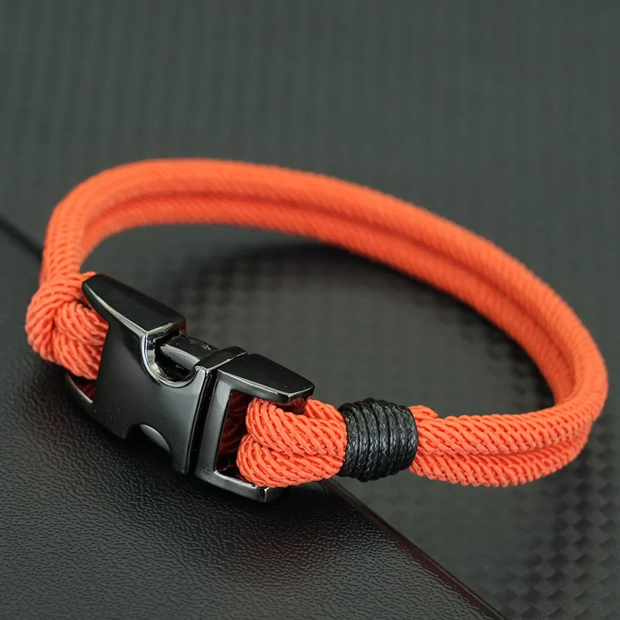 Stilvolles Seilarmband für Herren, hochwertig, 4 mm, Ethno-Stoff, Wickelarmband, 10 Farben, Hiphop, Rock, cooles Reitschnur-Kettenarmband, Joias