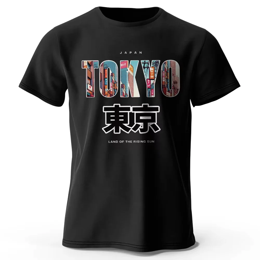 

2025 New Tokyo Graphic Printed Fashion Forward 100% Cotton Ultra Soft Round Neck Short Sleeve Tee Perfect For Men & Women
