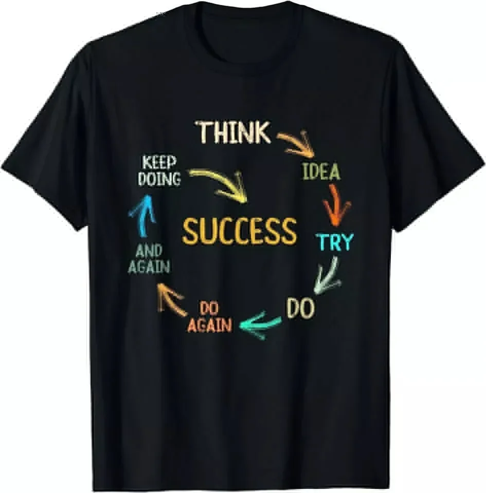 Motivational Quote Motivation Success Inspiration Funny T-Shirt S-5XL