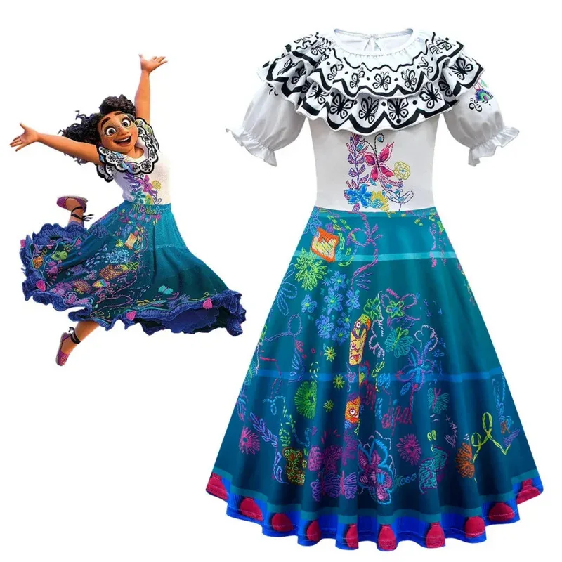 فساتين جديدة لعام 2025 للفتيات الصغيرات من Encanto أزياء حفلات الكرنفال للأطفال ملابس أميرات ميرابيل جولييتا دولوريس إيزابيلا ☆ ★ ☆ ★ qq