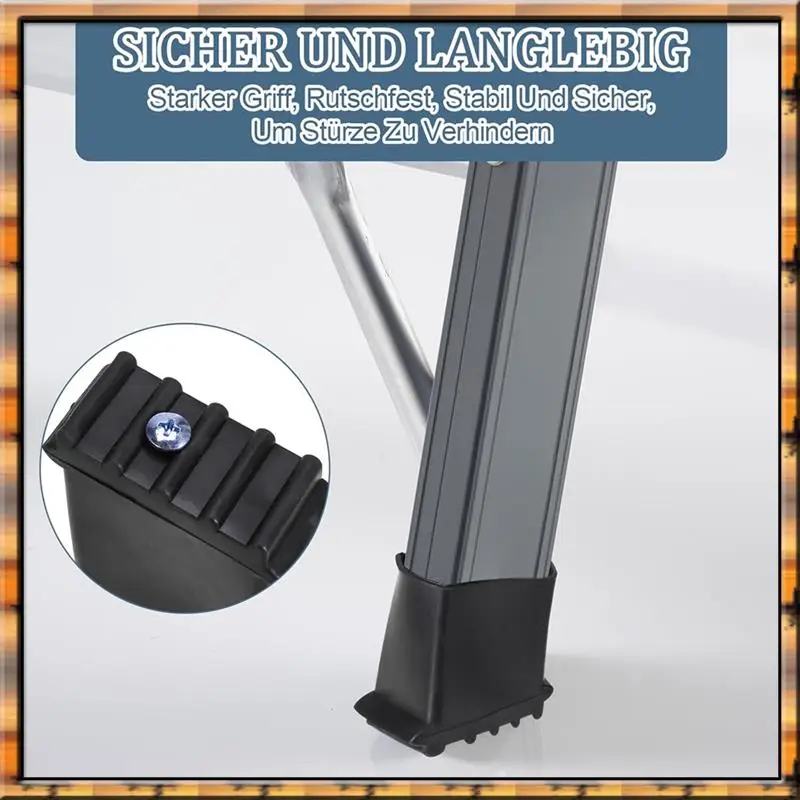 2025 Trend4 Pcs Household Ladder Foot Cover Rubber Ladder Feet Chairs Telescoping Extension Pads For Step Ladders