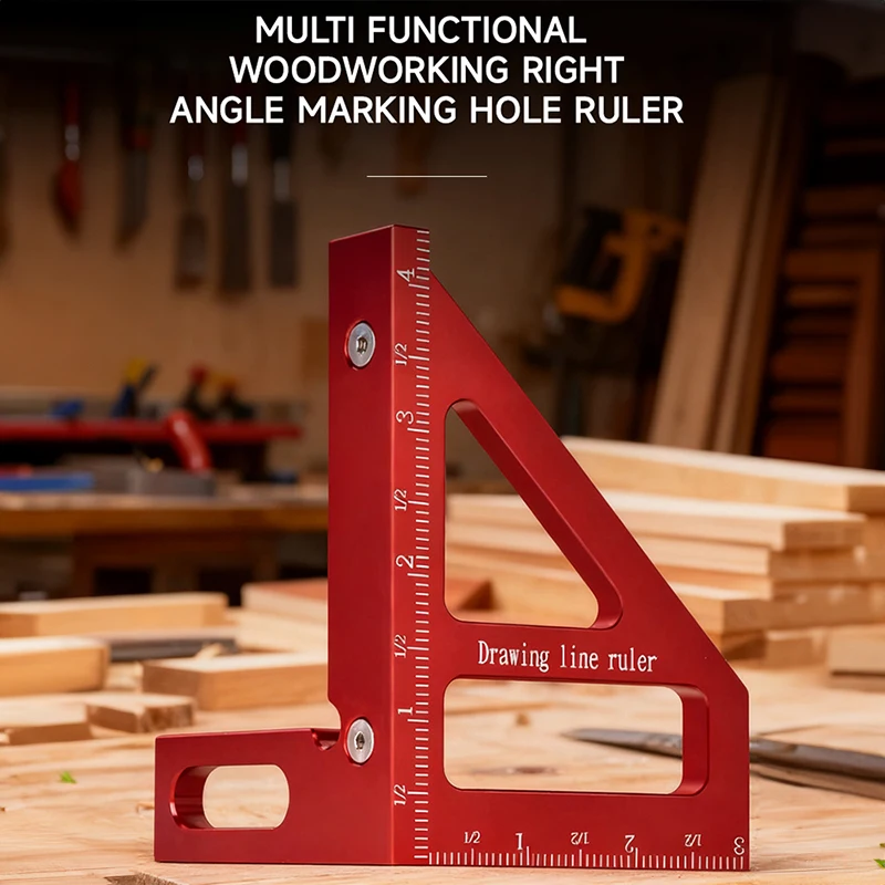 

Woodworking Square Woodworking Square Protractor Road Alloy Material Multi Angle 45/90 Degree Layout Measuring Ruler