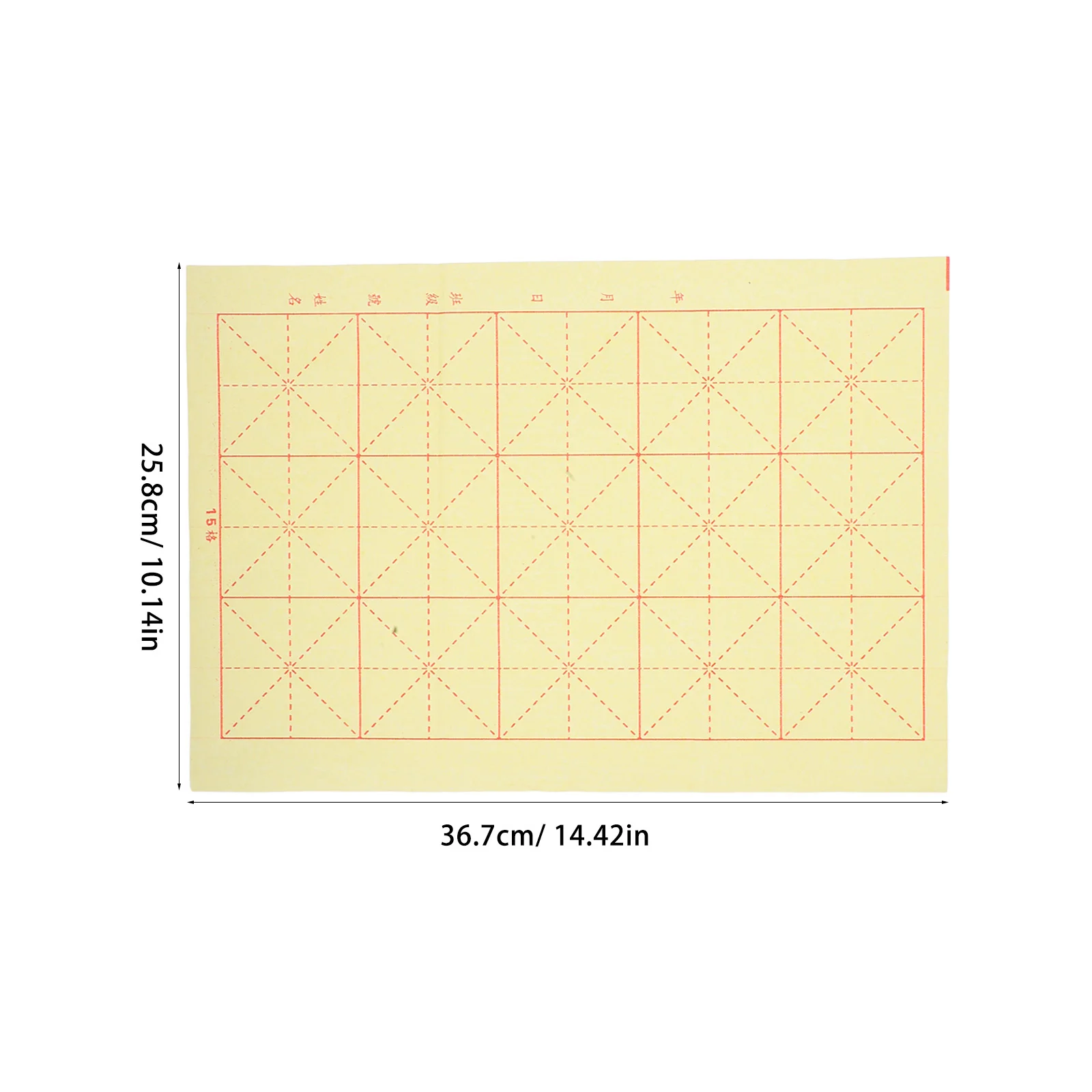 200 fogli di riso Xuan di carta per esercitazioni di caratteri cinesi con layout a griglia per imparare la calligrafia a casa o le impostazioni dell'aula