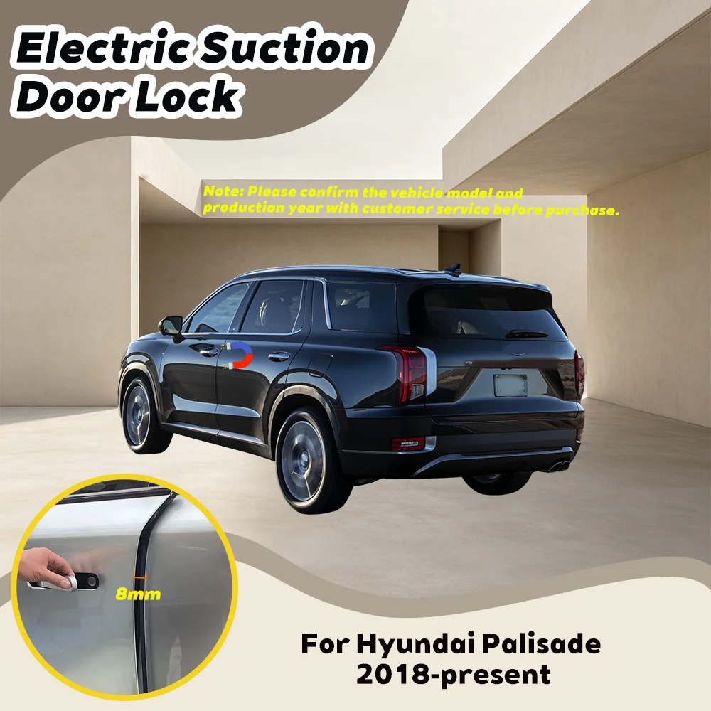 

For Hyundai Palisade 2018-present Car Soft Close Door Latch Pass Lock Actuator Auto Electric Absorption Suction