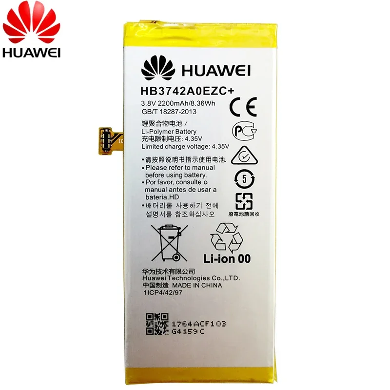 Original HB3742A0EZC+ Li-ion phone battery For Huawei P8 Lite Enjoy 5S ALE-CL00 UL00 CL10 UL10 TL00 TAG-AL00 TAG-CL00 Batteries