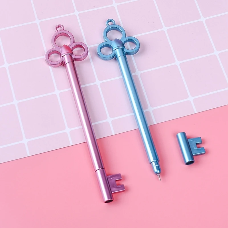 6PCS 키 모양의 젤 잉크 펜, 참신 쓰기 펜 학생 클래스 보상 크리스마스 스타킹 필러에 대 한 0.38MM 바늘 팁