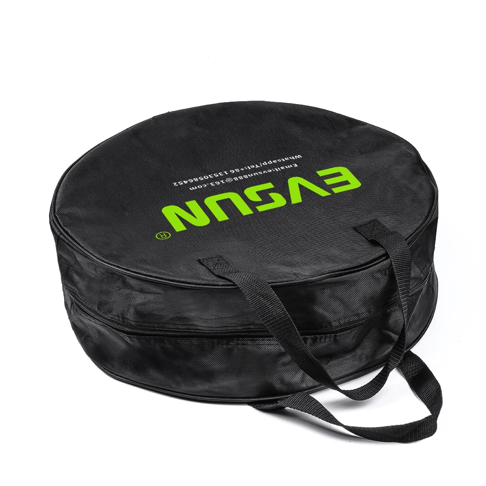 EVSUN-bolsa de carga EV para Cable de carga Tipo 2 J1772 cargador portátil EVSE, bolsa de almacenamiento ignífuga impermeable, bolsa de transporte