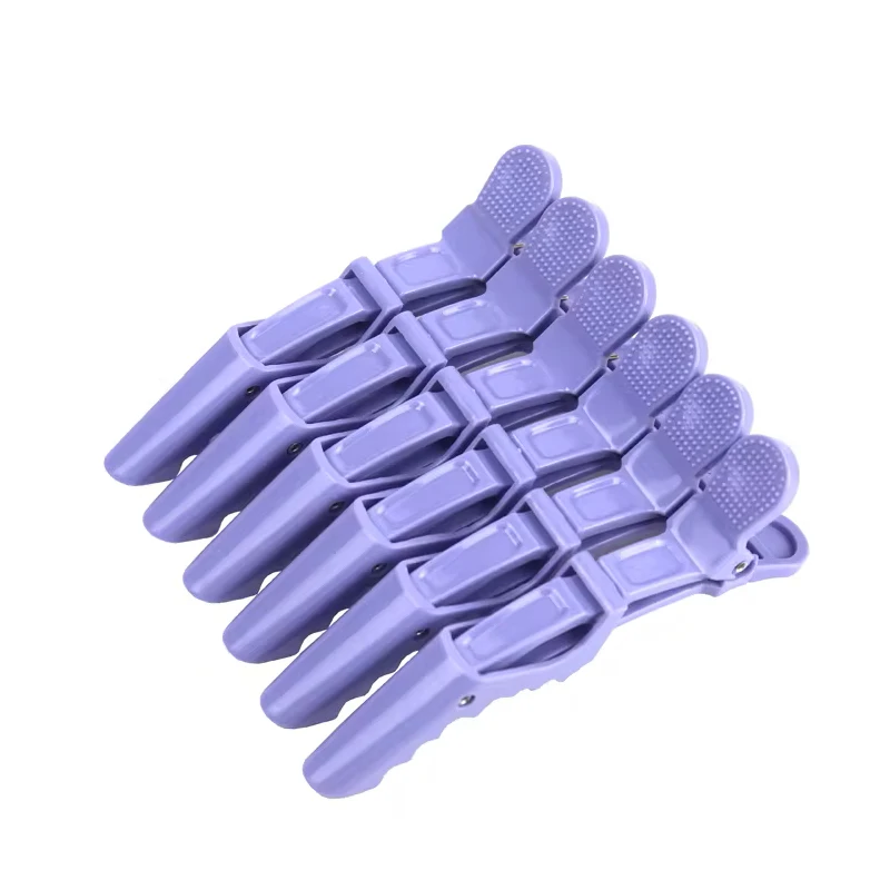 6 Stück Salon Tools Friseur Krokodilklemme, Haarspange, Dauerwelle Haarfärben Kunststoffklammer für Haarschmuck – Detail 6