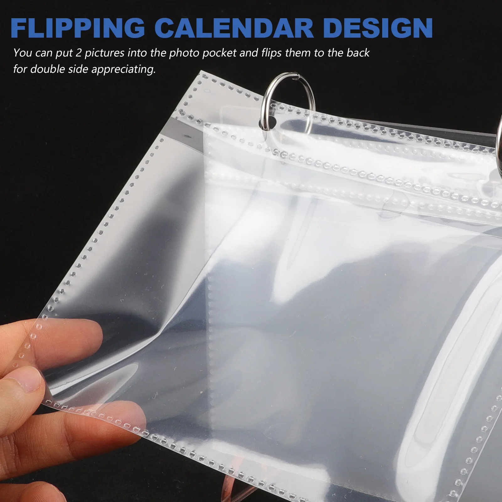 

Mini Album For 5 Inches Photos Flip Calendar Design Desktop Display Holder Small Acrylic Photo Book For Family Landscape