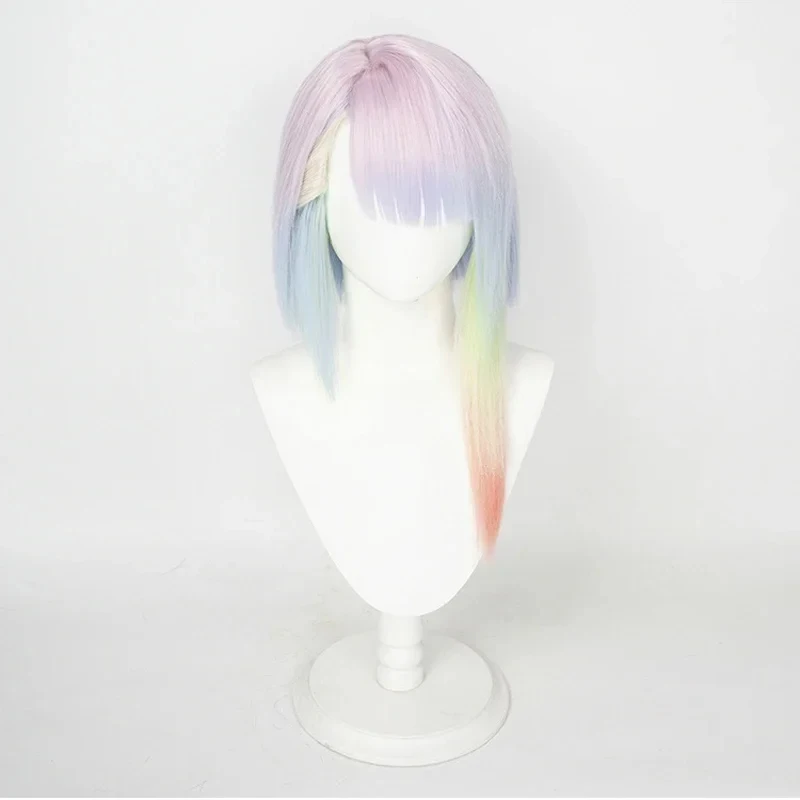 2026 Anime Cyberpunk Edgerunners Lucy Cosplay wig Multi Colors Heat Resistant Synthetic Hair Wigs   XZ8E3 - view 2