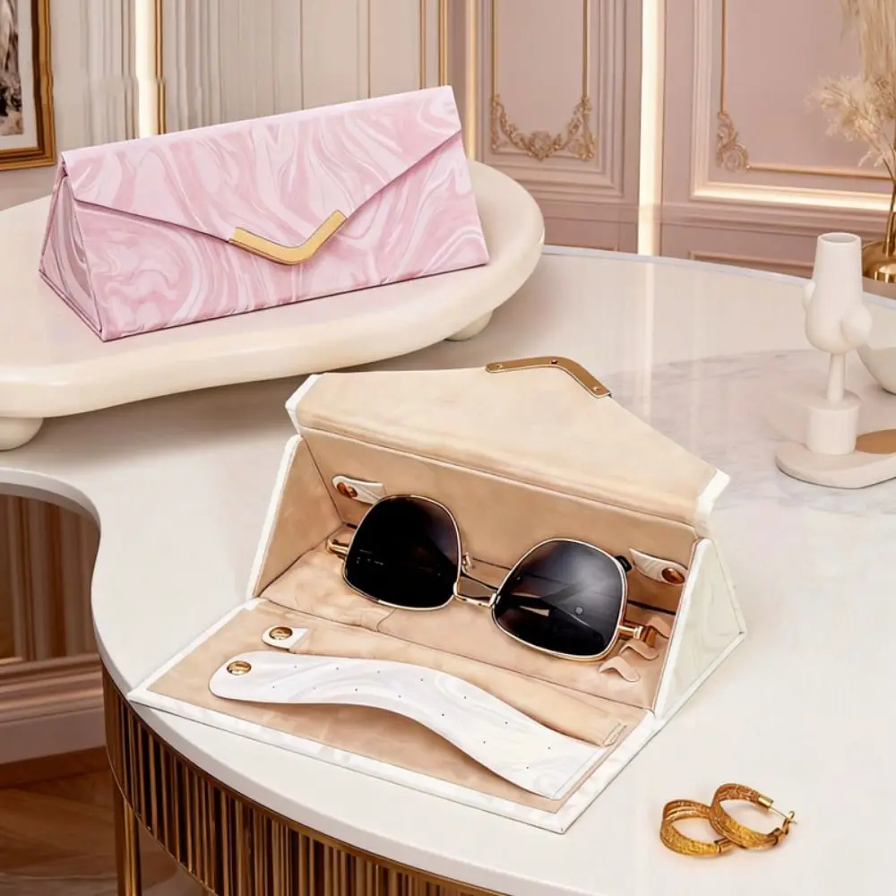 

PU Leather Folding Jewelry Storage Box Multi Divider Design Large Capacity Folding Jewelry Organizer Collapsible Compact