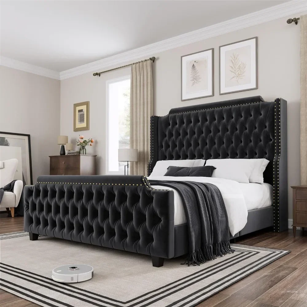 Queen Size Bed Frame with 54