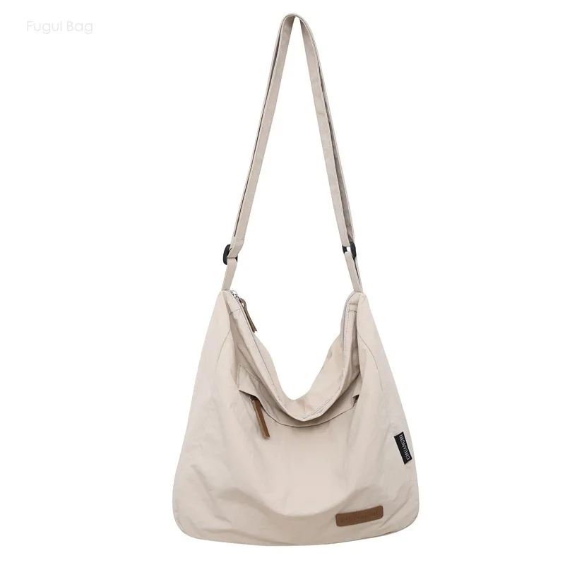 Unisex Handheld Shoulder Bag Tote Bag New Minimalist Solid Color Retro Casual Canvas Large Capacity Fashion Versatile