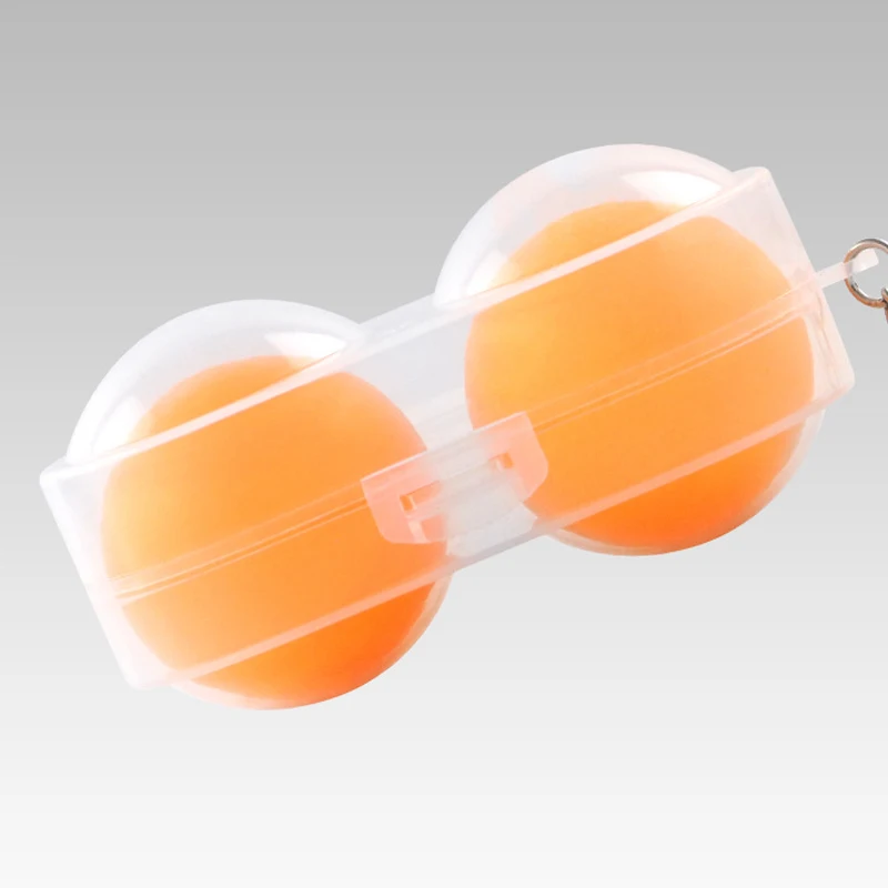 Boîte de Protection pour 2 Balles de Ping-Pong avec Clé Coque Rigide, Conteneur en Plastique Transparent pour Tennis de Table, pour Activités de Plein Air