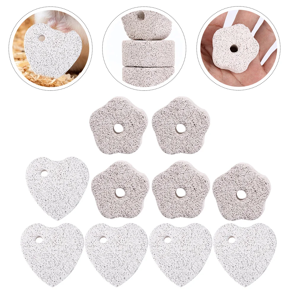 

10Pcs Hamster Molar Stones Grinding Stones for Rabbits Guinea Pigs Hamsters Chinchillas Small Pets Chewing